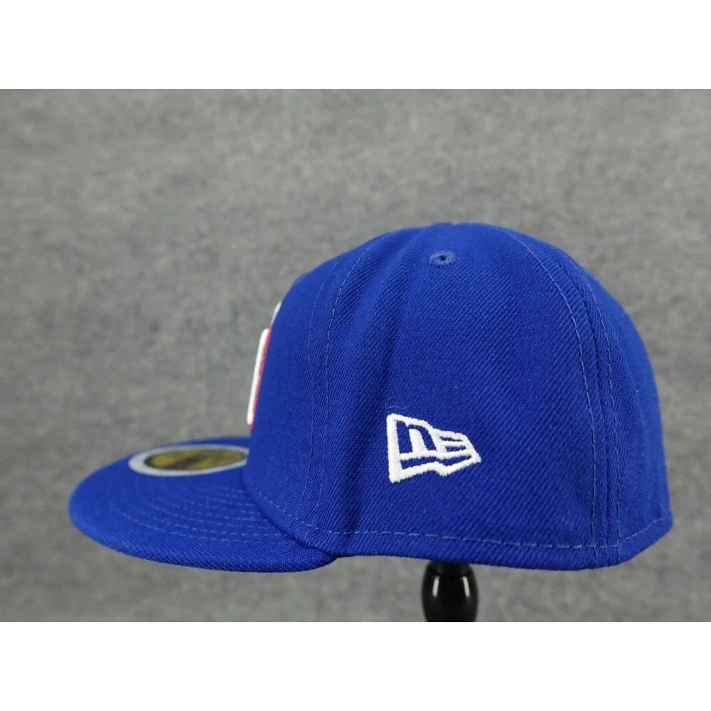 New Era 59FIFTY WBC Puerto Rico Hat Kids 6 3/4 Blue Excellent Fitted Cap